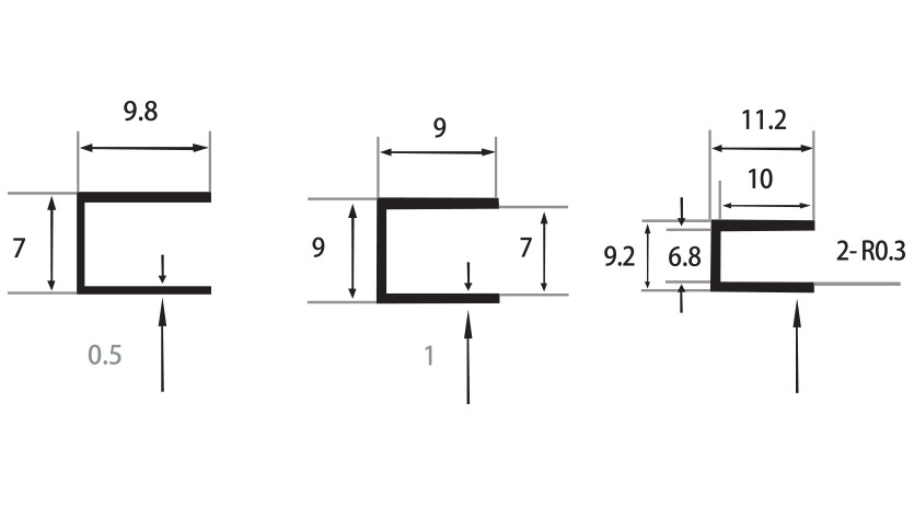 LED Light Panel 13 aluminium profile